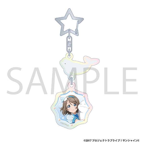 ラブライブ！サンシャイン!! オーロラアクリルキーホルダー/渡辺 曜 ぷかぷかAqoursフェア ver.