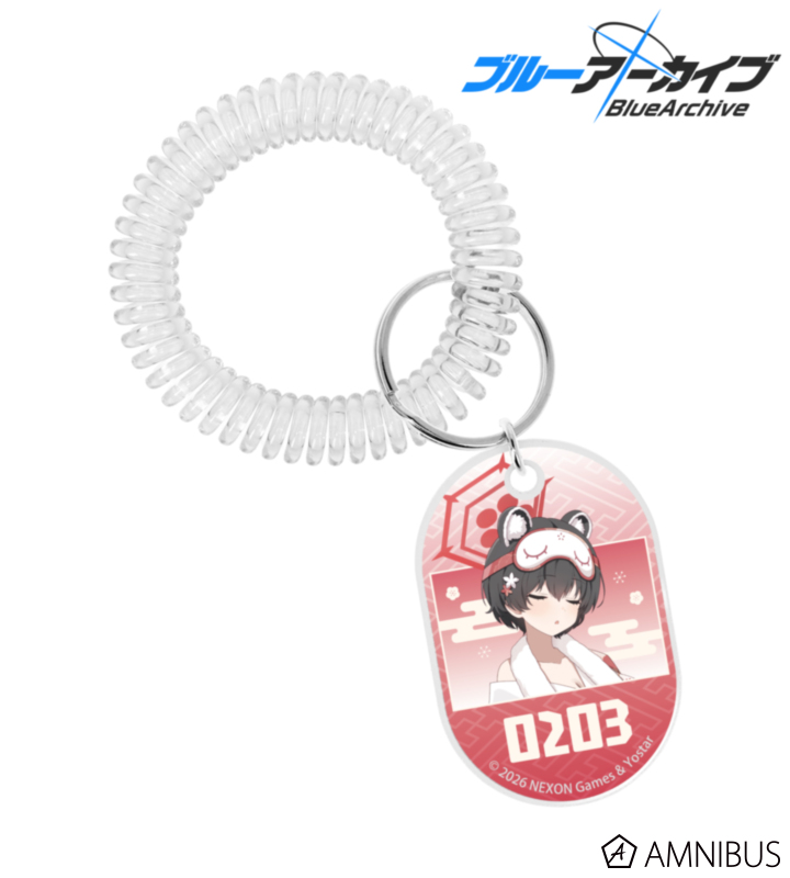 ツバキ ロッカーキー風アクリルキーホルダー