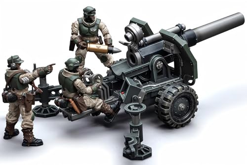 JOYTOY ウォーハンマー 40K 1/18スケール アクションフィギュア アストラ・ミリタラム兵器チーム 爆弾フィールドガン付き - コレクション&ギフト用の関節式フィギュア - JT8858