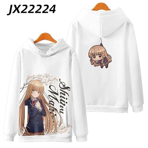 LAOMI お隣の天使様 パーカー 椎名真昼 藤宮周 お隣の天使様にいつの間にか駄目人間にされていた件 グッズ コスプレ衣装 長袖 運動パーカー Hoodie 日常服 可愛い レディース 秋冬服 (3,M 厚手)
