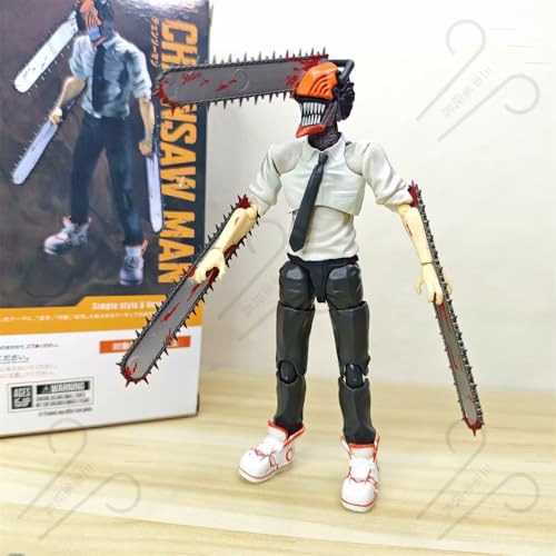 CYNCIO(シンジオ)チェンソ-マン デンジ 塗装済み 可動フィギュア アクション フィギュア グッズ 置物 コレクション 応援グッズ 人気 萌えグッズ プレゼント ギフト 文化祭 観賞用 撮影用 装飾品 (色1) [並行輸入品]