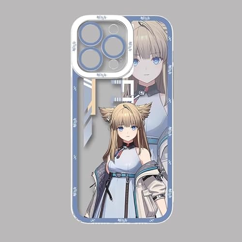 アークナイツ：エンドフィールド スマホケース iPhone17適用ケース 業の管理人 ペリカ チェン・センユー イヴォンヌ TPU 軟殻 保護電話カバー iPhone12/13/14/15/16/17適用カバー 多機種対応 (色-3,iPhone12適用ケース) [並行輸入品]