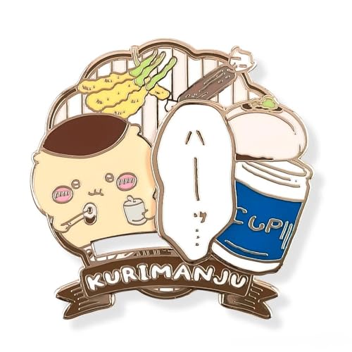 ちいかわ 大きめギミックピンバッジ(くりまんじゅう)