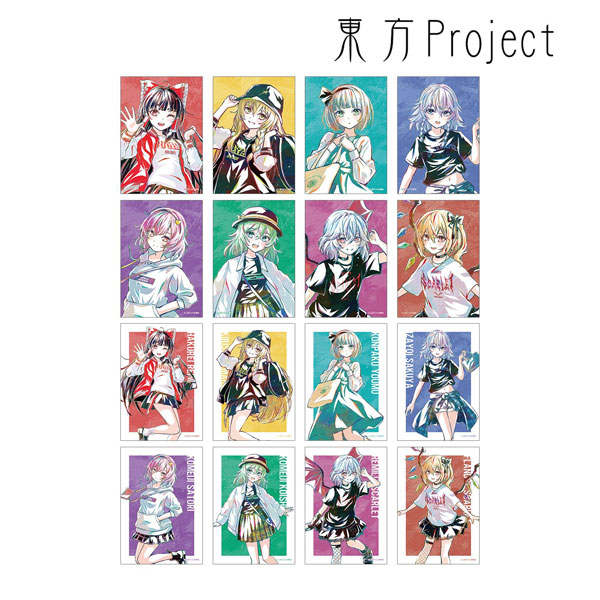 東方Project 松本能人イラスト 現代風ファッションver. トレーディング Ani-Art ブロマイド 16個入りBOX