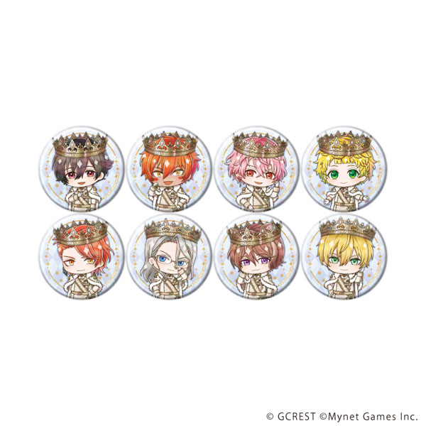 ホログラム缶バッジ(57mm)「夢王国と眠れる100人の王子様」31/ミニキャライラスト 8個入りBOX