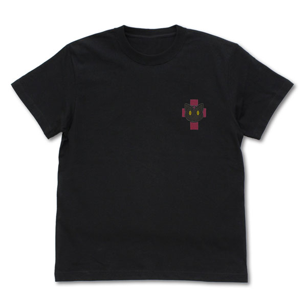 この素晴らしい世界に祝福を! ちょむすけ ワンポイント刺繍Tシャツ/BLACK-XL
