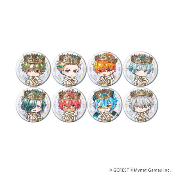 ホログラム缶バッジ(57mm)「夢王国と眠れる100人の王子様」30/ミニキャライラスト 8個入りBOX