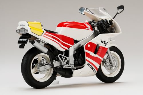 ホビージャパン 1/12 HJMバイクシリーズ No.1 Honda NSR50 '89 ロスホワイト×ファイティングレッド 色分け済みプラモデル HJMB001