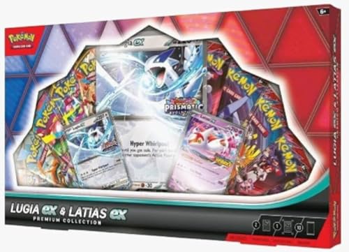 ポケモン TCG トレーディングカードゲーム 小売業者限定 - Lugia exとLatias ex プレミアムコレクション 10パック 運命のライバル5枚とメガエボリューション5枚 スタンプ付きプロモーションカード2枚と特大サイズ1枚
