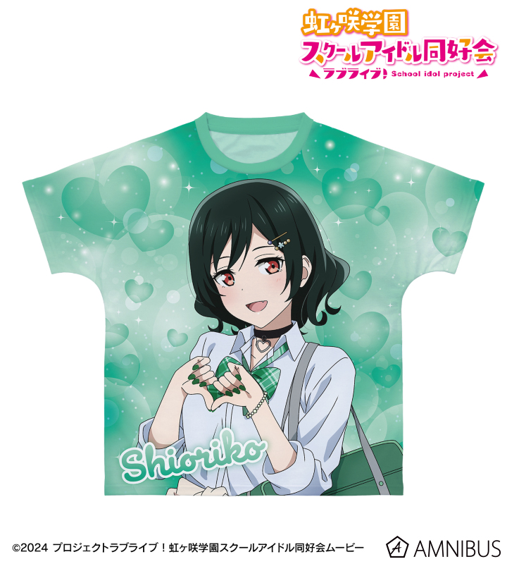 描き下ろし 三船栞子 ギャル制服ver. フルグラフィックTシャツ