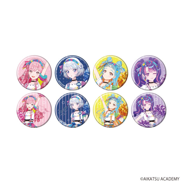 缶バッジ「アイカツアカデミー!」02/チアver. コンプリートセット(全8種)(撮り下ろし)