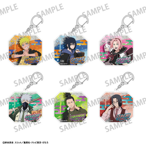 NARUTO-ナルト- 疾風伝 トレーディングアクリルキーホルダー 学園 6個入りBOX