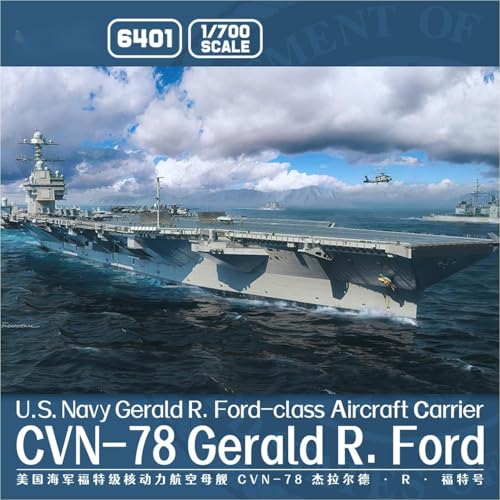 マジックファクトリー 1/700 MGF6401 CVN-78 ジェラルド・R・フォード級 航空母艦 船舶模型 スケールモデル プラモデル 組み立て式 ミリタリープラモデル