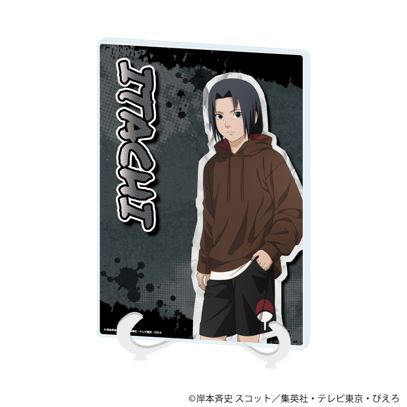 アクリルアートボード(A5サイズ)「NARUTO-ナルト- 疾風伝」07/うちはイタチ ストリートファッションver.(描き下ろしイラスト)
