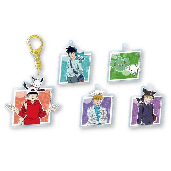 モブサイコ100 III × サンリオキャラクターズ(Travel Series) トレーディングアクリルキーホルダー 5個入りBOX