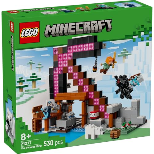 レゴ(LEGO) マインクラフト ツルハシ鉱山 おもちゃ 玩具 誕生日 プレゼント ブロック 男の子 女の子 子供 8歳 9歳 10歳 小学生 マイクラ Minecraft グッズ ゲーム 対戦 ロボット 21277