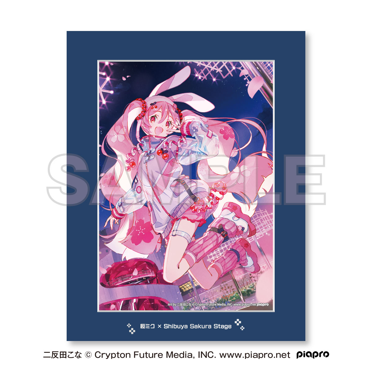 桜ミク×Shibuya Sakura Stage_キャラファインマット Art by 二反田こな