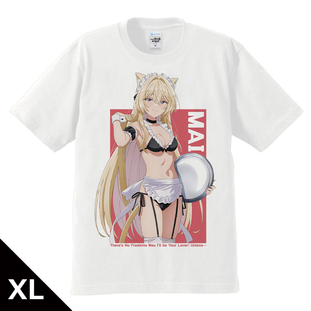 わたしが恋人になれるわけないじゃん、ムリムリ!（※ムリじゃなかった!?）_XLサイズ_Tシャツ 王塚 真唯 猫耳水着メイドver.【描き下ろし】